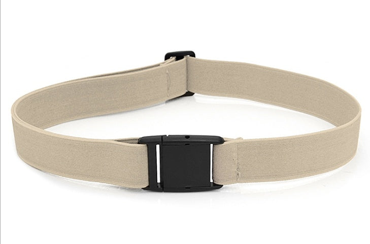 Apricot buckle-free invisible sretch belt with adjustable clasp