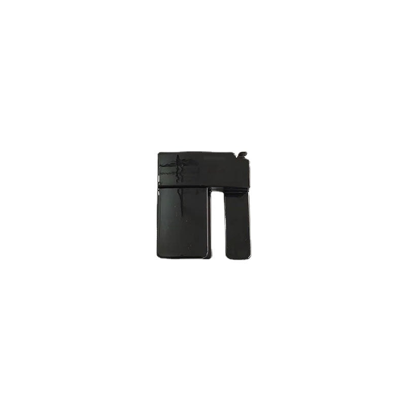 Black no-sew waistband tightening clip