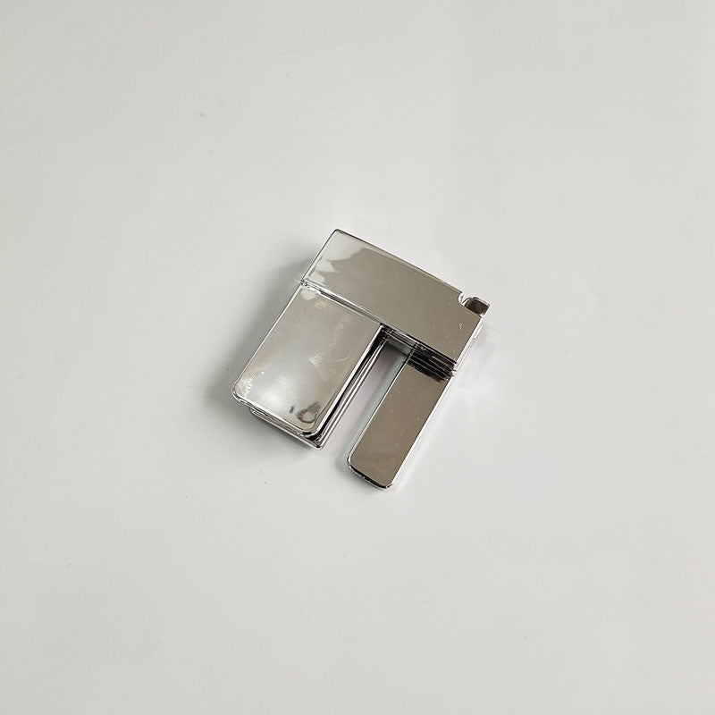 Silver metal no-sew waistband tightening clip