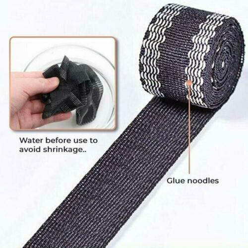 Black no-sew hemming tape roll with adhesive threads