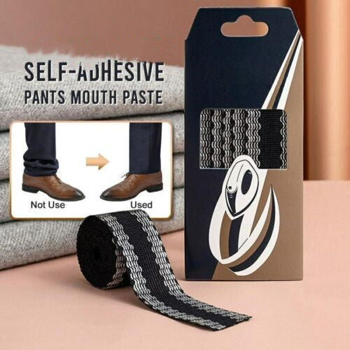 Self-adhesive no-sew hemming tape for shortening trousers