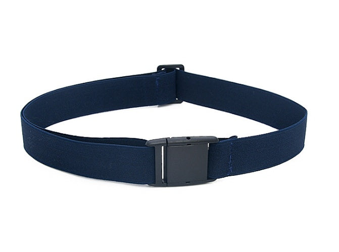 Navy blue buckle-free invisible sretch belt with adjustable clasp